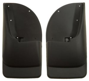 Ford F-350 Super Duty Mud Guards - Rear - Husky Liners - Custom-Molded, FormFit Design, Husky Shield - Matte - `99-`09
